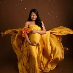 Golden Saffron Drape