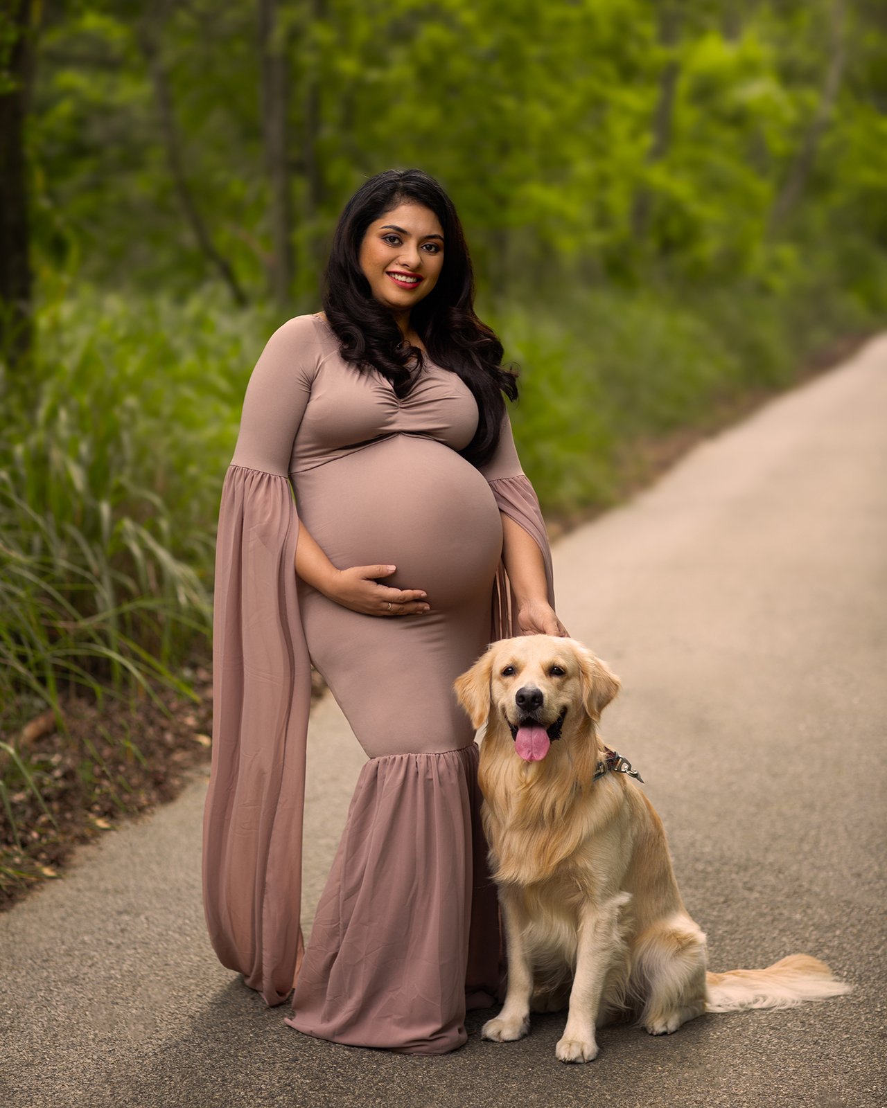 best maternity photographer in bangalore with pets vinusimages