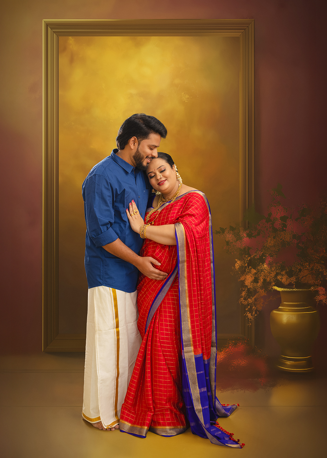 Best Traditional MAternity Photoshoot in Bangalore Vinusimages