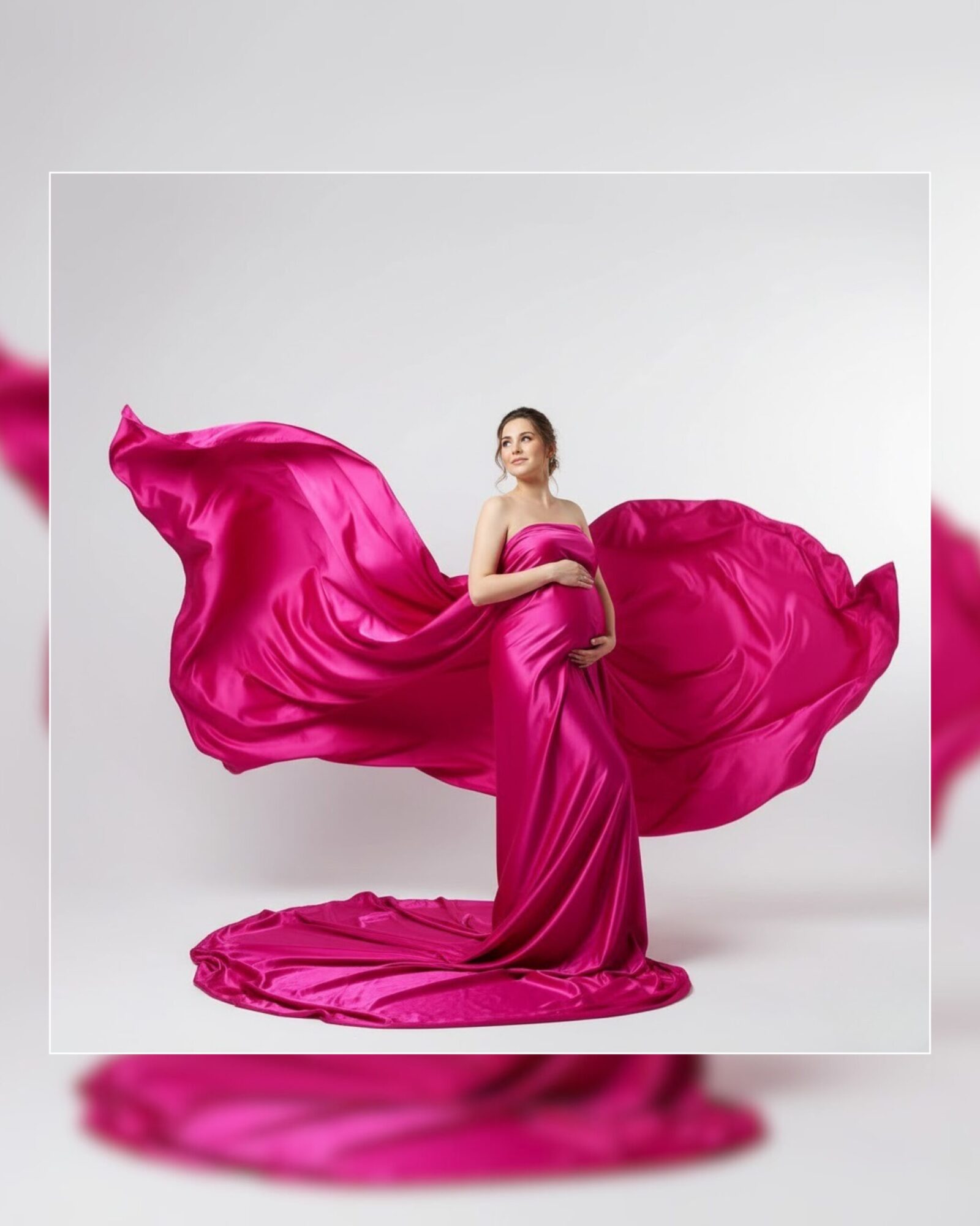 Pink Fabric Drape
