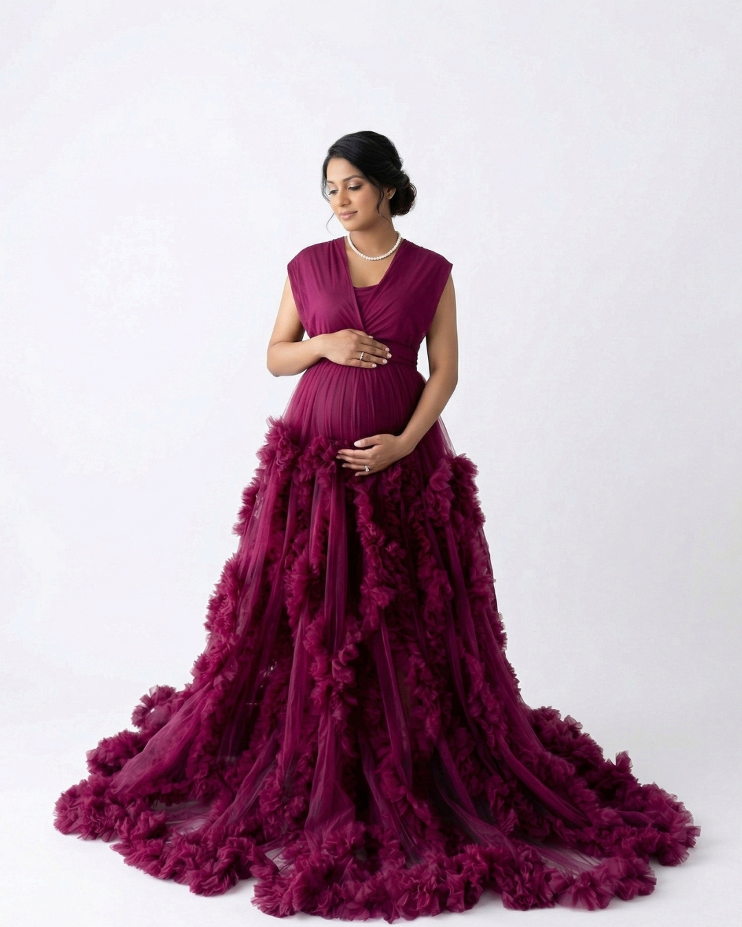 Wine Red Gown